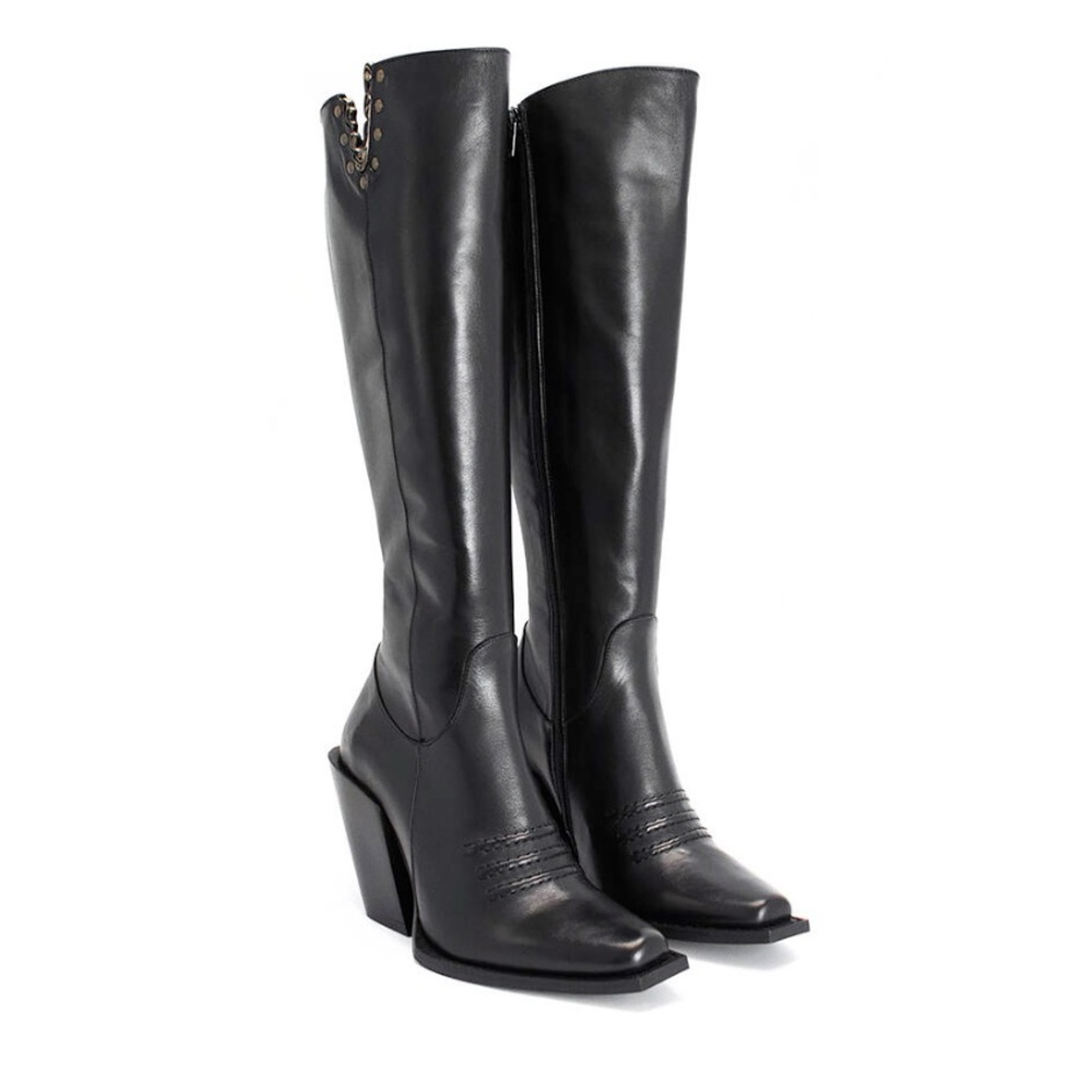 John Fluevog Black Western Boots - Harper Lee